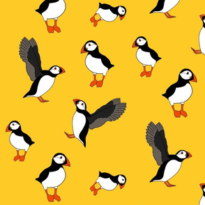 Yellow Puffins