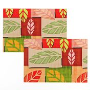 Nature Patches / fabric & Leaves Large