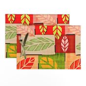 Nature Patches / fabric & Leaves Large