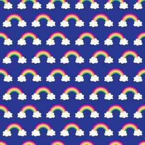 rainbow halfdrop on ultramarine washi size