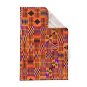 Kente Cloth // Persimmon & Red-Orange // Large