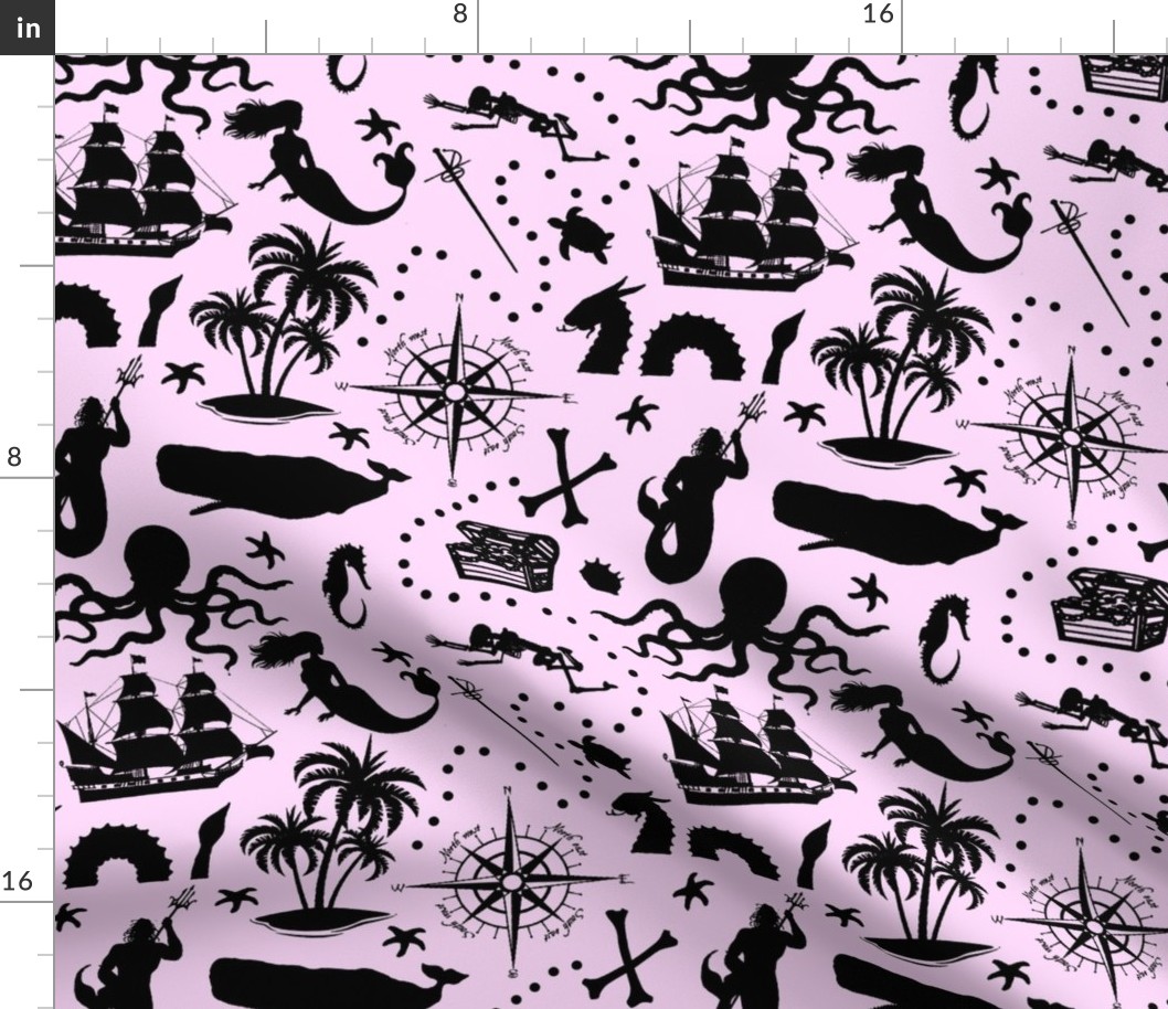 High Seas Adventure on Light Pink // Large