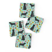 Black Lab emoji labrador retriever dog breed fabric mint