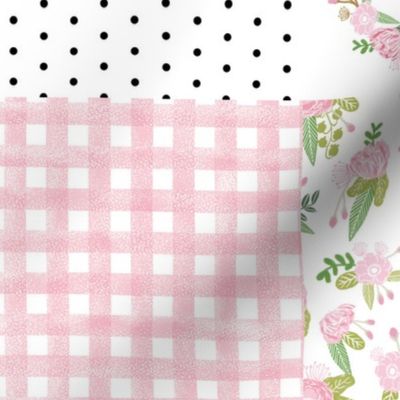 monogram quilt letter P girls pink nursery baby quilts