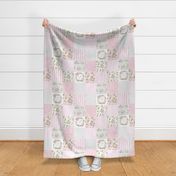 monogram quilt letter P girls pink nursery baby quilts