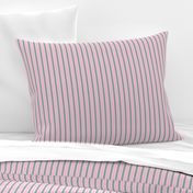 Dawn Love Stripe - Narrow Silver Mist Ribbons with Mystic Grey and Lolly Pink