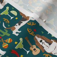 basset hound fiesta dog breed fabric 