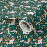 basset hound fiesta dog breed fabric 