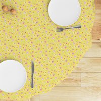 Sadie Bright Yellow Watercolor Floral