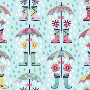 Raindrops and Rain Boots (March)