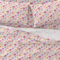 Sadie Floral Scatter on White