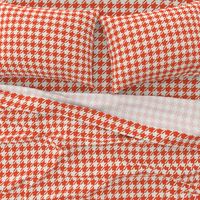 Houndstooth - Red, H White