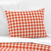 Houndstooth - Red, H White