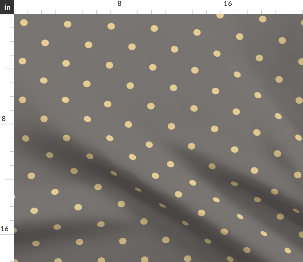 Small Dot - Straw Yellow, Grey