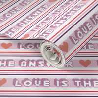 Love Is the Answer* || vintage kids t-shirt hearts & stripes