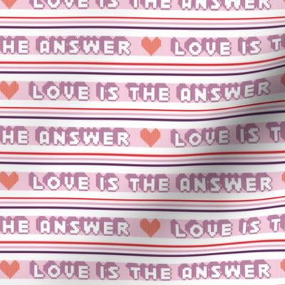 Love Is the Answer* || vintage kids t-shirt hearts & stripes