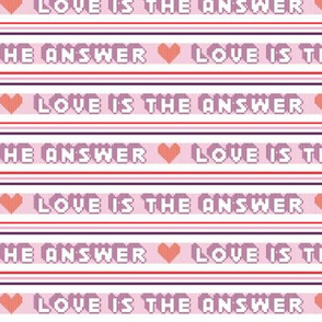 Love Is the Answer* || vintage kids t-shirt hearts & stripes