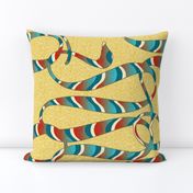 Art Deco Snake yellow 