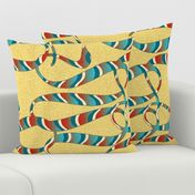 Art Deco Snake yellow 