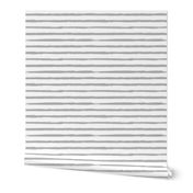 Medium-Gray Painted Stripes on White