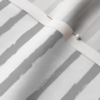 Medium-Gray Painted Stripes on White