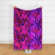 Purple Red Lilac Bright Squares