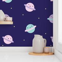 Kawaii Pastel Planets