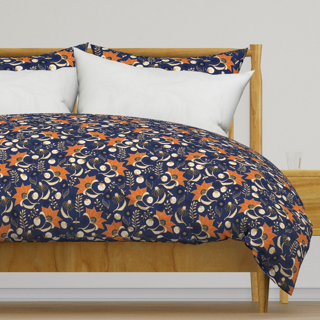 Ladybug Garden { Navy }