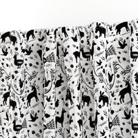 Woodland Otomi - Black & White (small)