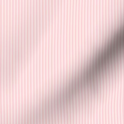 Beefy Pinstripe: Light Millennial Pink Thin Stripe, Tiny Stripe