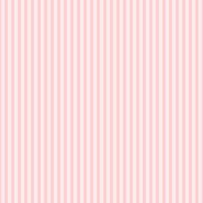 Beefy Pinstripe: Light Millennial Pink Thin Stripe, Tiny Stripe