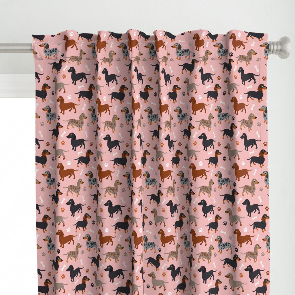 Dachshund Dogs Pink