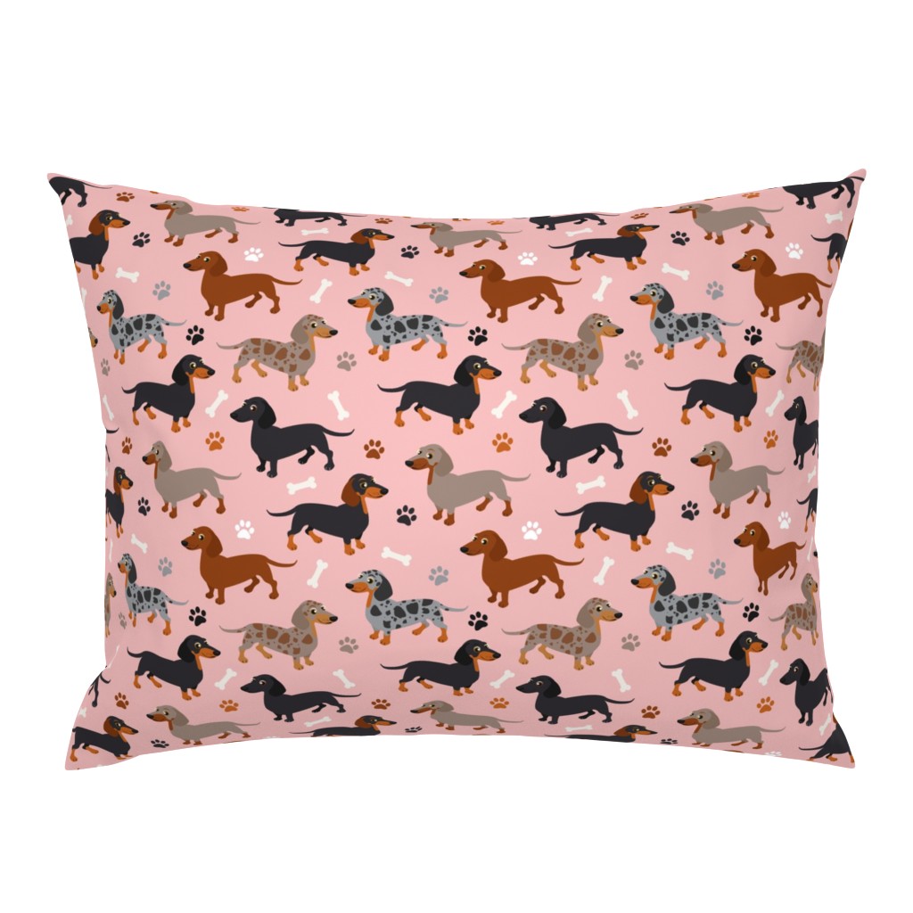 Dachshund Dogs Pink