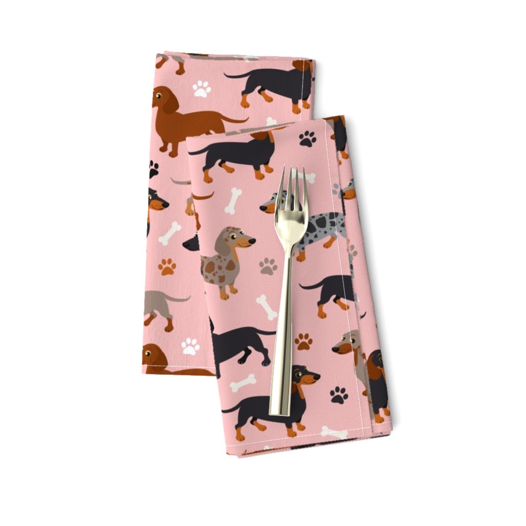 Dachshund Dogs Pink