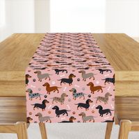 Dachshund Dogs Pink