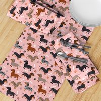 Dachshund Dogs Pink