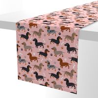 Dachshund Dogs Pink