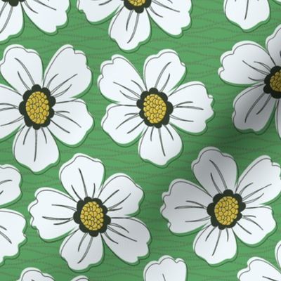 retro blossom green