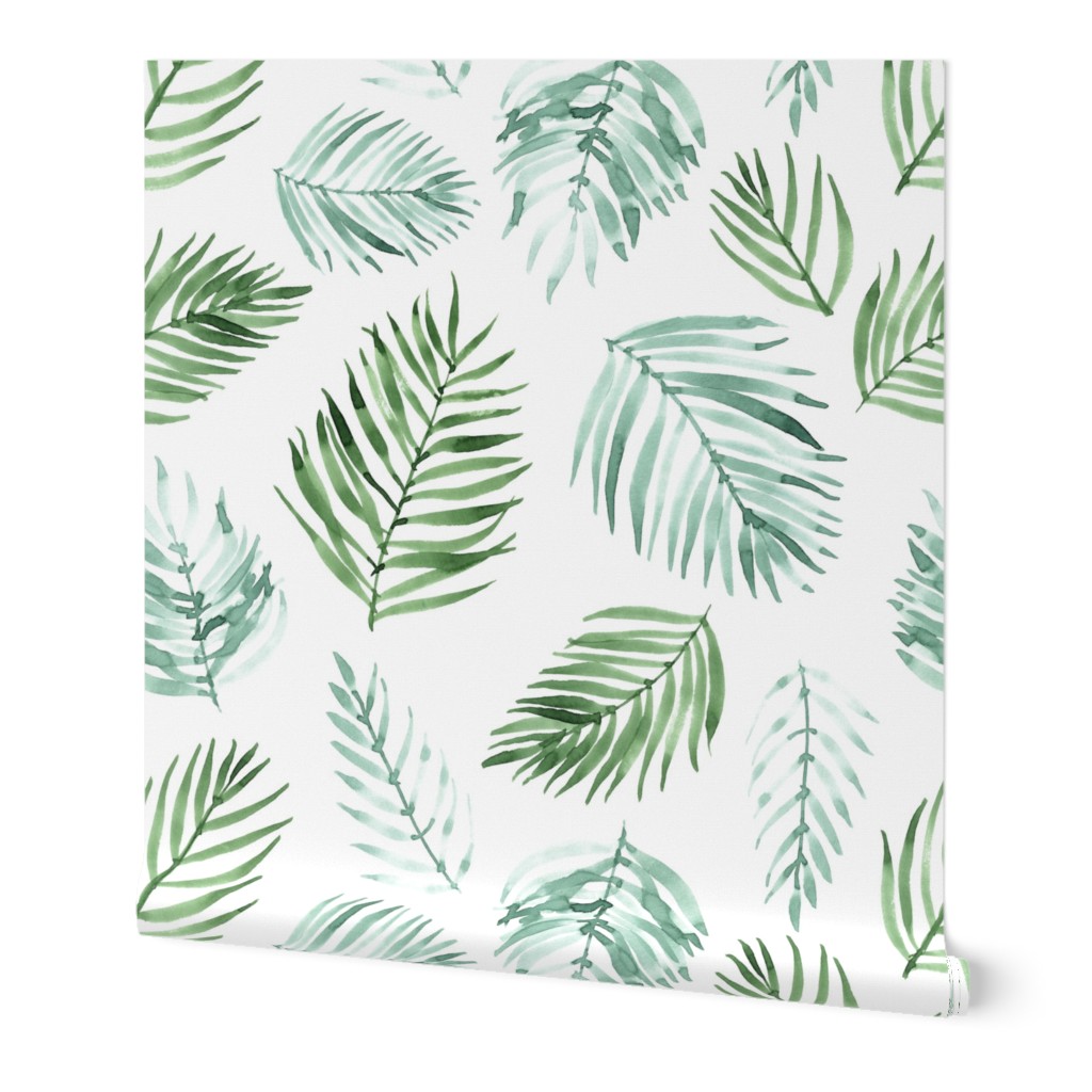 Watercolor Palm Leaves