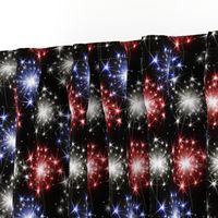 Shake Your Sparklers in Red White Blue on Black (small scale)