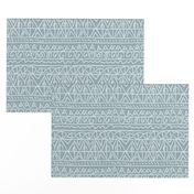 moroccan bohemian sketch shapes linen texture teal blue and light blue