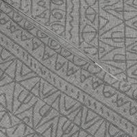 moroccan bohemian sketch shapes linen texture light gray dark gray