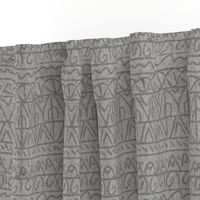 moroccan bohemian sketch shapes linen texture light gray dark gray