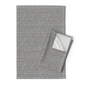 moroccan bohemian sketch shapes linen texture light gray dark gray