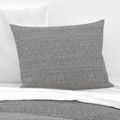 moroccan bohemian sketch shapes linen texture light gray dark gray