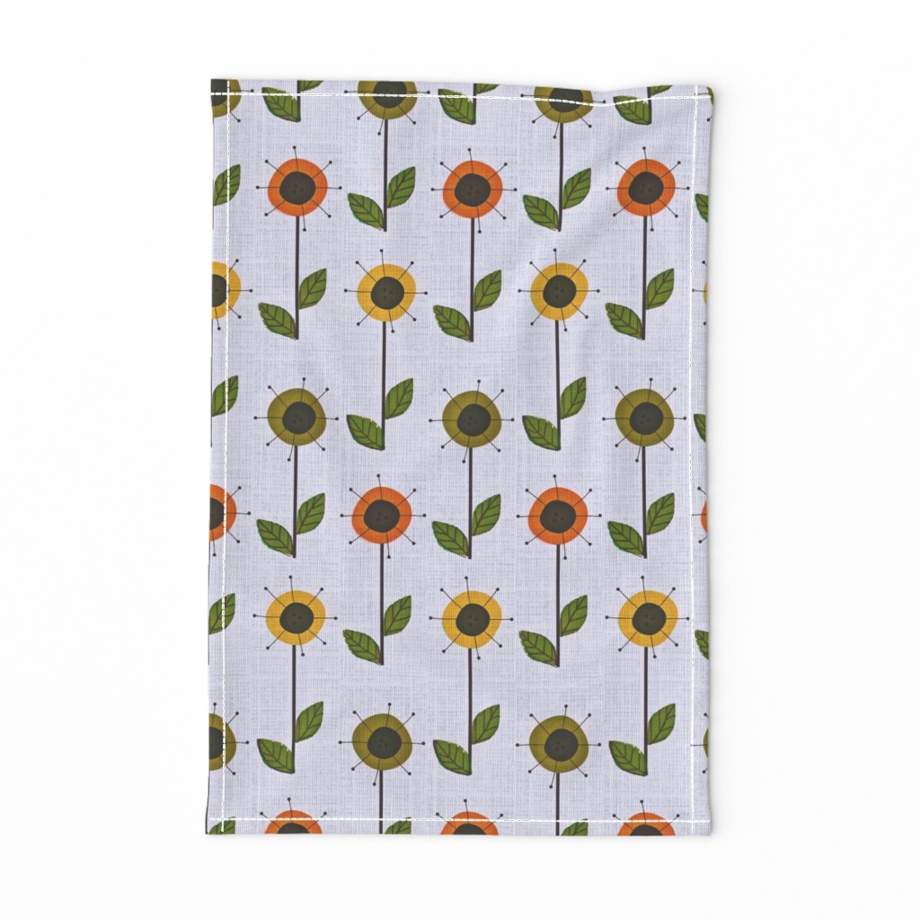 Mid Century Modern  Flower Garden 2