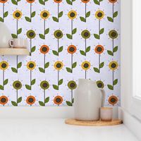 Mid Century Modern  Flower Garden 2