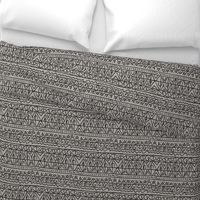 moroccan bohemian sketch shapes linen texture black gray