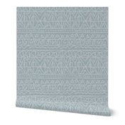 moroccan bohemian sketch shapes linen texture teal blue gray