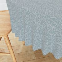 moroccan bohemian sketch shapes linen texture teal blue gray